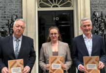 New PM urged to refine pEPR framework to avoid stifling investment in innovation Alliance for Fibre-Based Packaging representatives outside 10 Downing Street
