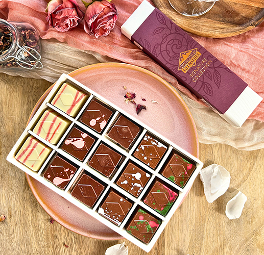 Chocolates of Glenshiel packaging samples