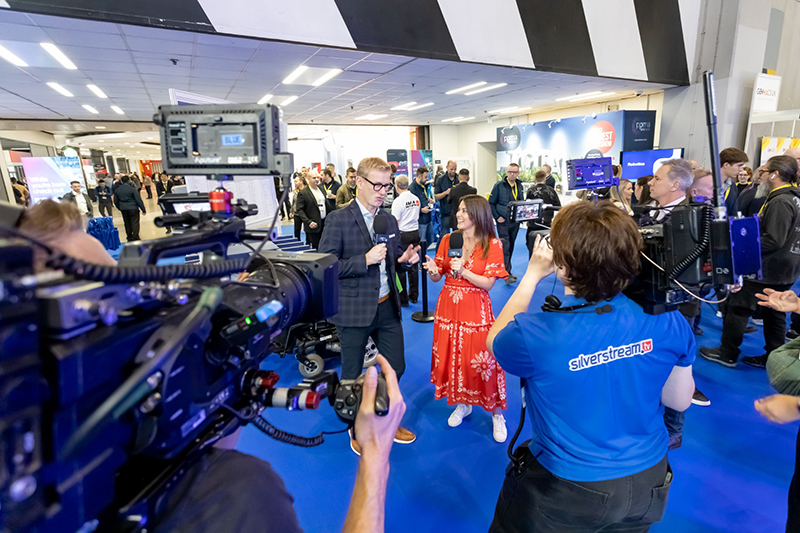 Visitor being interviewed at PPMA
