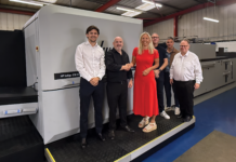 Digital press being handed over at Gavin Watson Ltd