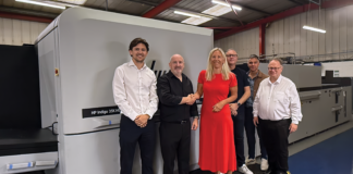 Digital press being handed over at Gavin Watson Ltd