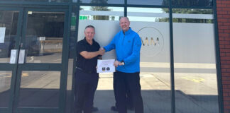 Keith Brazier receiving leadership qualification