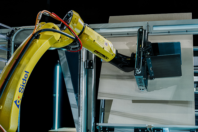 Sidel solutions on packaging production line