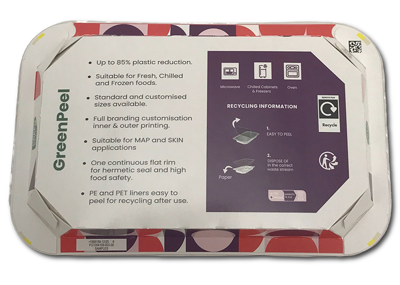 GreenPeel fibre-based food tray