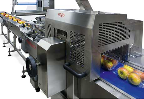 Innovation in the flow – wrapping up explained A trayless apple flow wrapper with frictionless in-feed