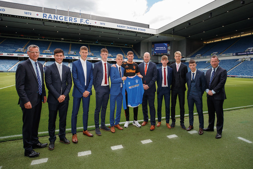 Rangers wrap up Carrick Packaging deal Steven Gerrard Rangers Football Club Carrick Packaging Official Academy And Development Team Partner New Season