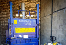 Alloa brewery joins recycling initiative machinery against brick wall