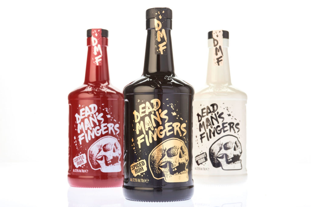 dead man's fingers rum bottles