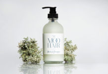 white soap bottle