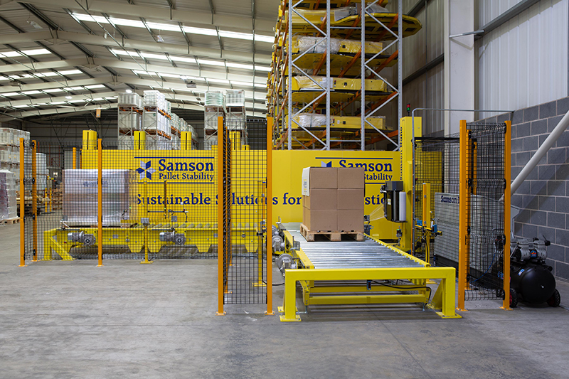 Fully automated pallet wrapping from Samson Pallet Stability