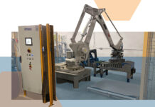 Robot palletiser increases productivity for livestock feeds manufacturer Quick Pal 1 Robot Palletiser