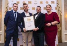 Kevin Pigott with his World Whiskies Awards Ireland award