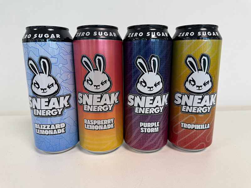 Sneak Energy Cans