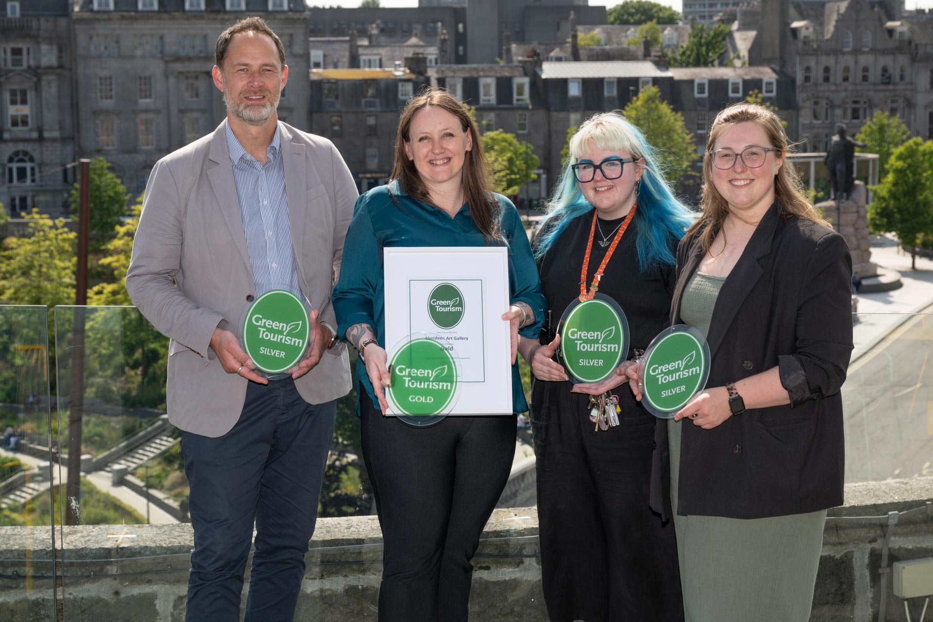 Councillors holding awards