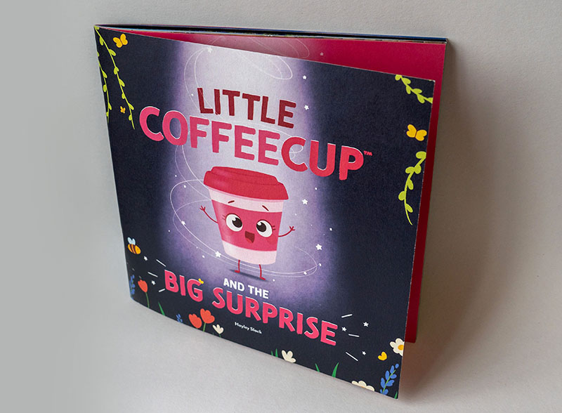 Children's book made from recycled coffee cups