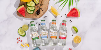 Mixer bottles with new labels