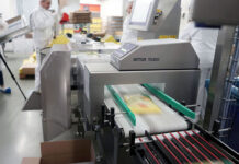 Metal detection checking cheese