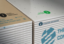Plasterboard with printed codes