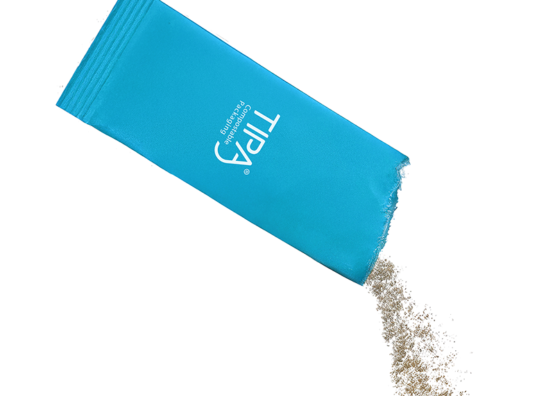 TIPA sachet with powder