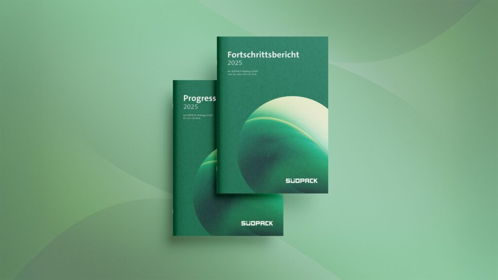 Front cover of SUDPACK sustainability report