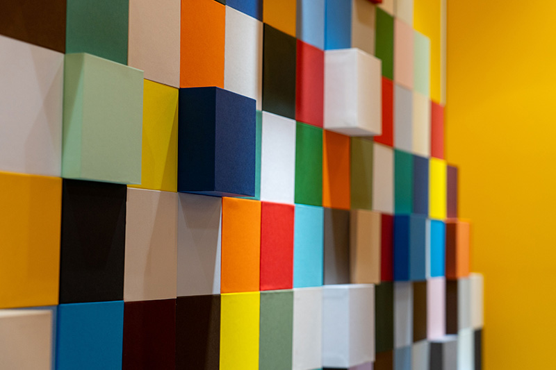 Range of different coloured papers