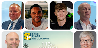 Collage of speakers at sheet plant conference
