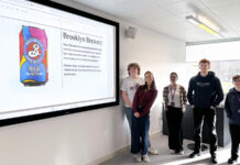Inaugural winner of Undergraduate Can of the Year award announced Students with image of Undergraduate Can of the Year award winner