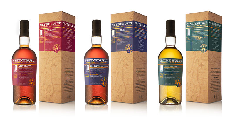 Clydebuilt whisky bottles